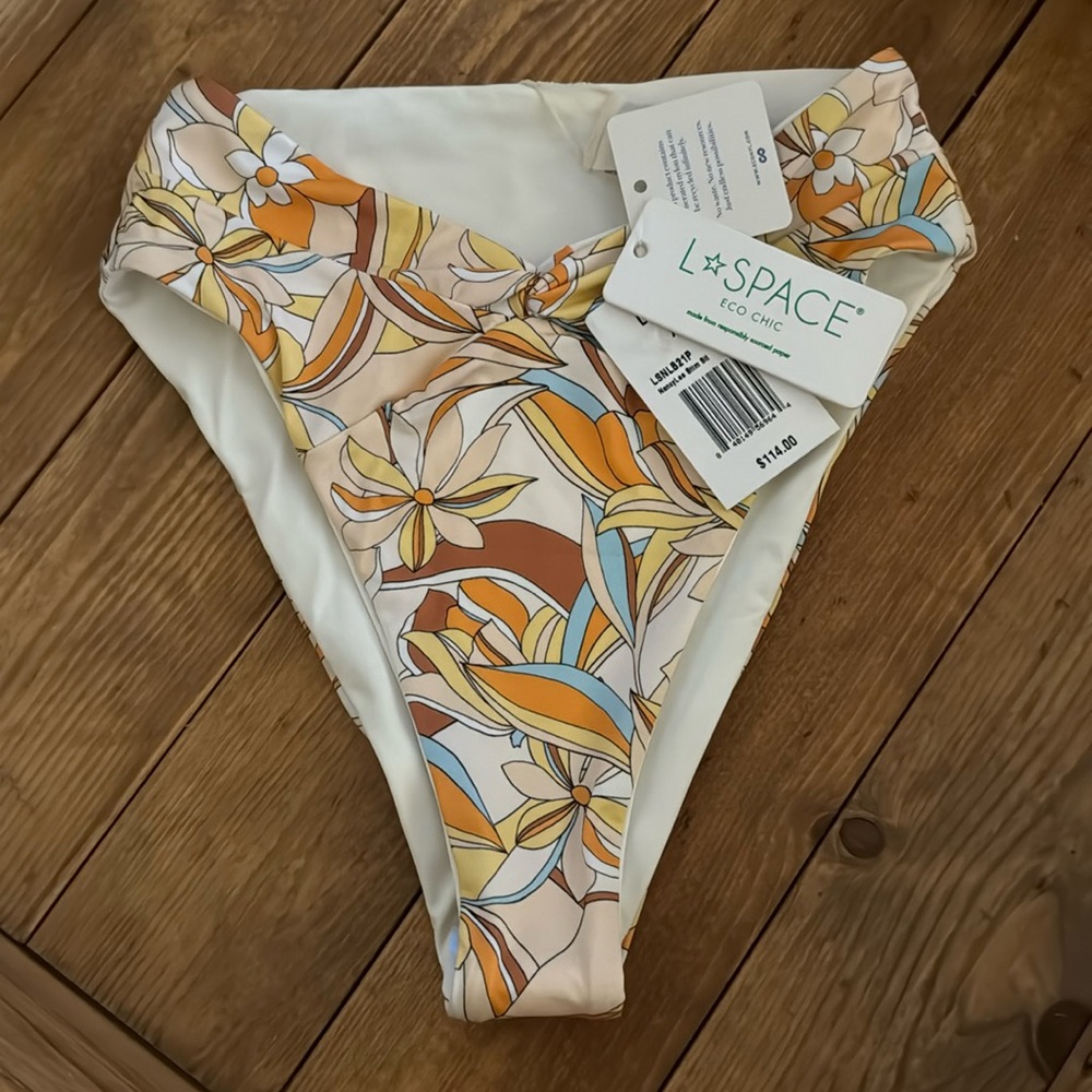 L*Space - Eco Chic Nancy Lee Bottoms Bitsy Soulshine Floral Super Cheeky (XS)